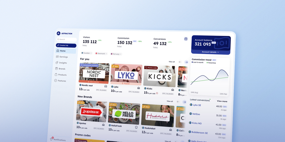 Sag Hallo zu Adtractions neuer Partnerplattform